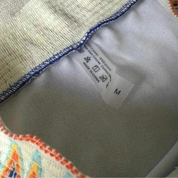 Bikini Sets 2 Piece Swimsuit  Ribbed High Waisted Bathing Suit boho Aztec - Picture 13 of 13